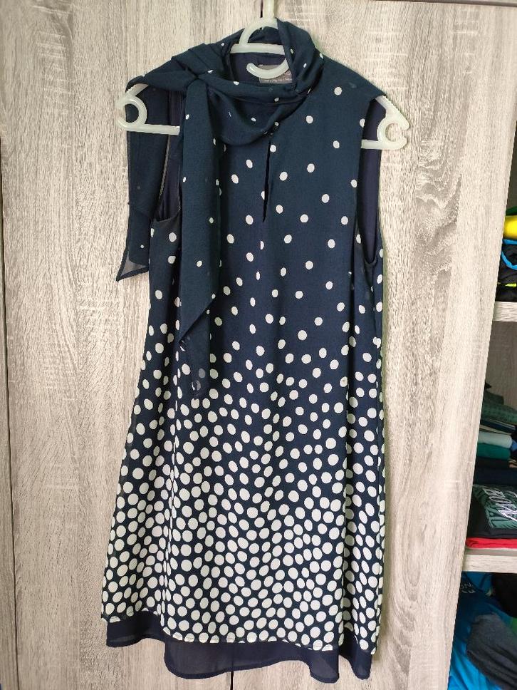 Kleedje Amelie Amelie smal, Kleding | Dames, Jurken, Gedragen, Maat 36 (S), Wit, Boven de knie, Ophalen of Verzenden