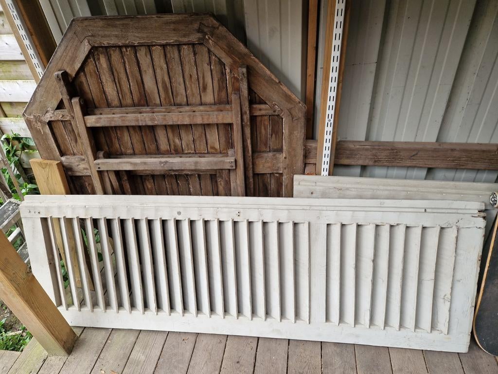 8 oude houten luiken, Doe-het-zelf en Bouw, Ophalen