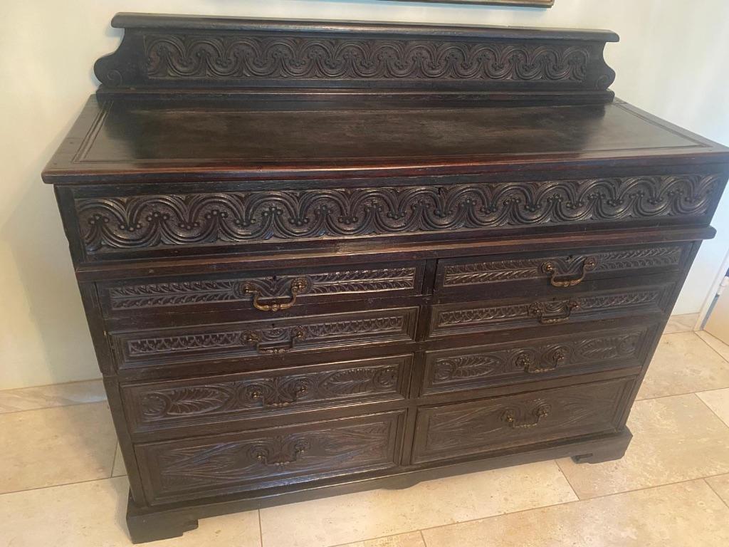 Antieke dressoirkast met schuiven en extra bergruimte, Antiek en Kunst, Ophalen