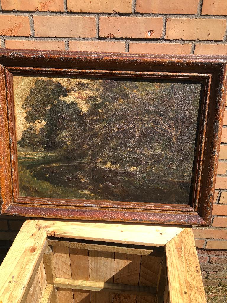 100-150 jaar oud , groot en prachtig schilderij, Ophalen