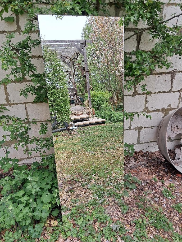 Grand miroir, Maison & Meubles, Enlèvement, Comme neuf, Rectangulaire