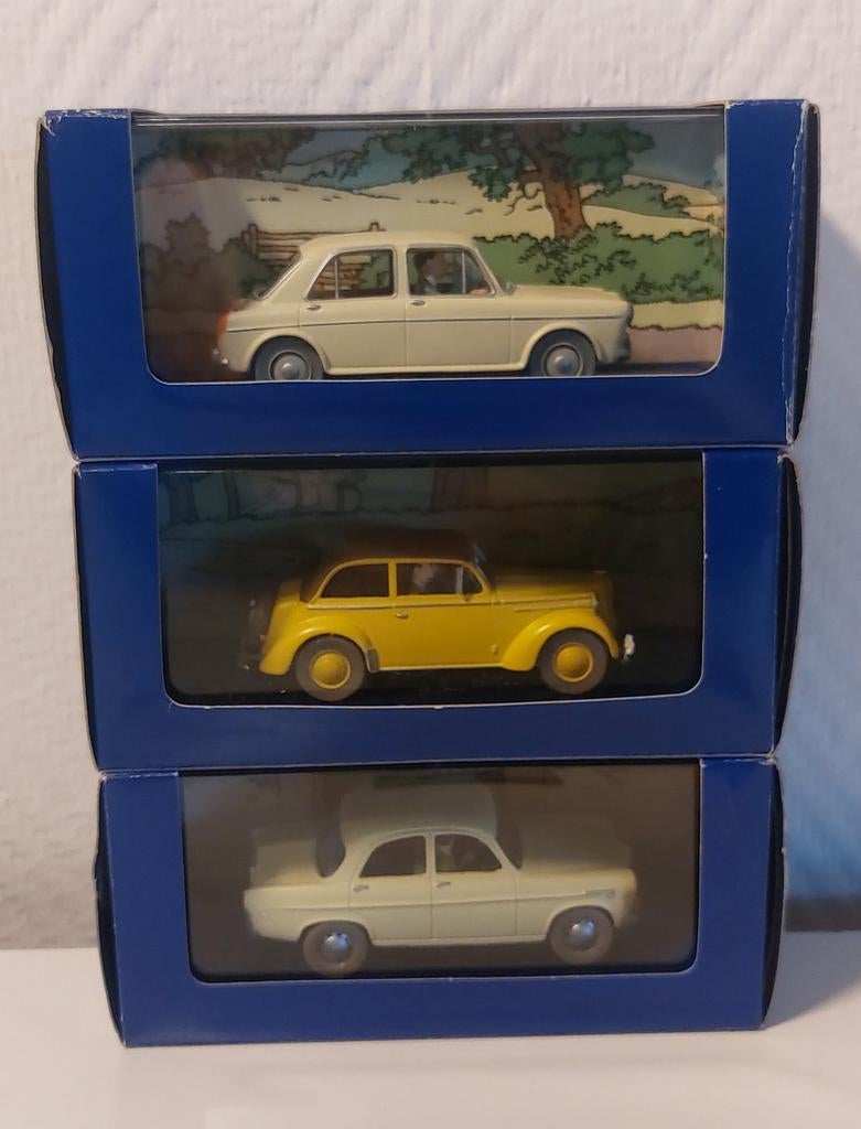 Hergé - 10x voitures Atlas - En Voiture Tintin