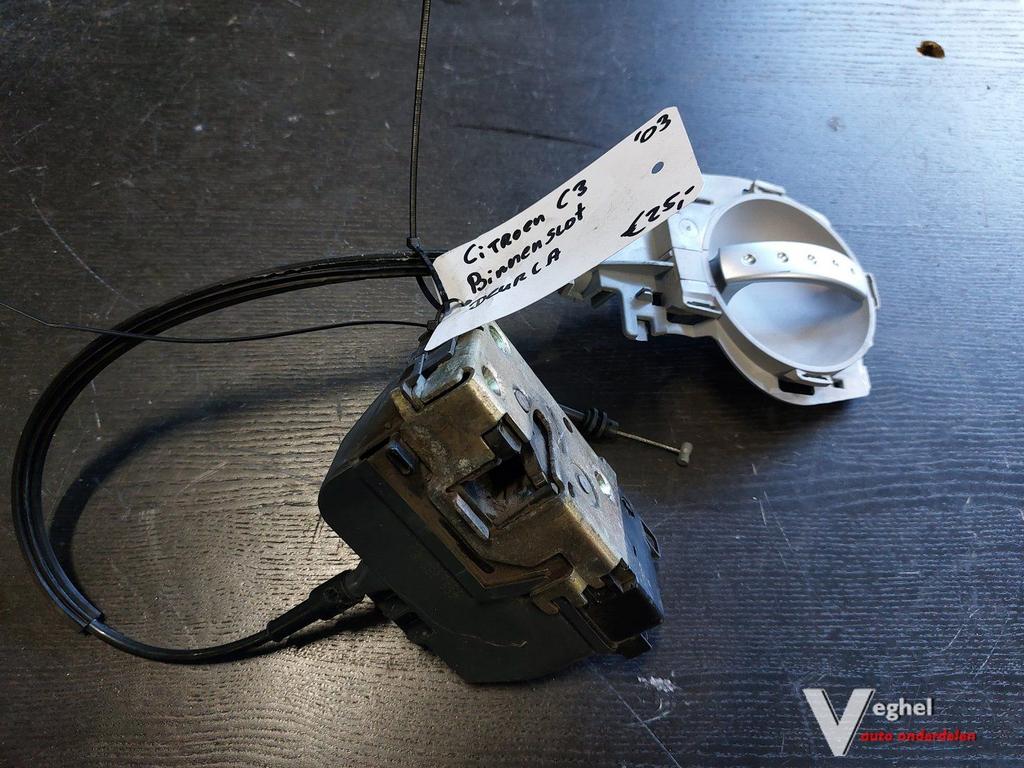 Citroën C3 binnenslot deur la '03, Gebruikt, -, -, Ophalen of Verzenden