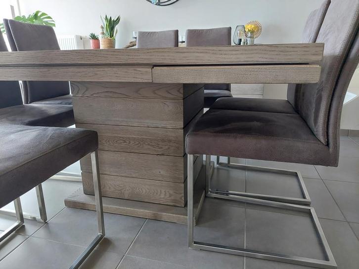 Eettafel, Huis en Inrichting, Tafels | Eettafels, Nieuw, Vijf personen of meer, Vierkant, Ophalen