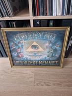 Vintage religieuze prent - God Ziet Me, hier vloekt men niet, Enlèvement