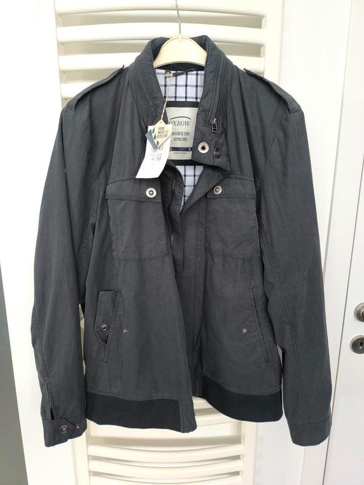 Jas heren donkergrijs met kap van Oxbow (maat XL), Vêtements | Hommes, Vestes | Été, Neuf, Taille 56/58 (XL), Gris, Enlèvement ou Envoi