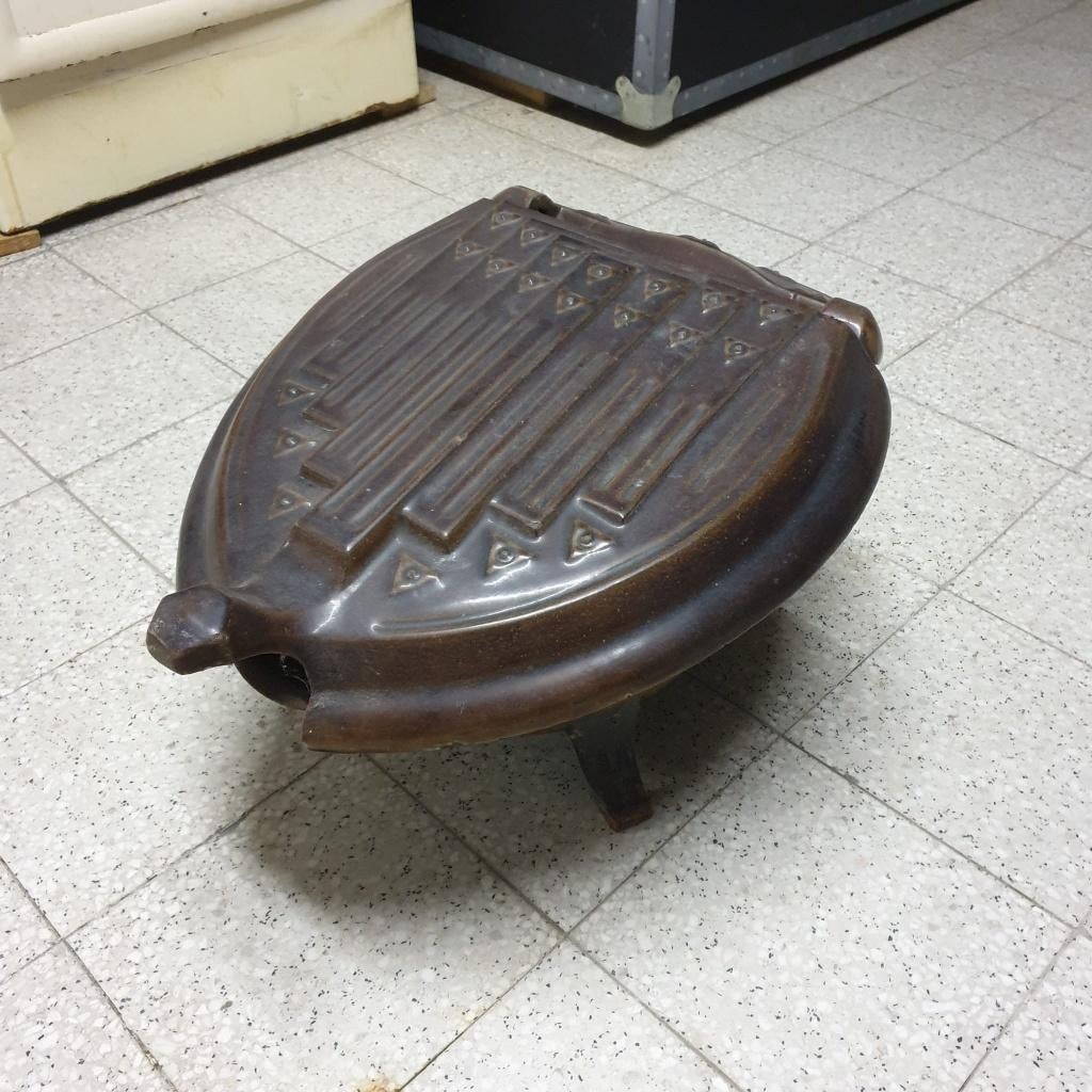 Kolenbak met schep in gegoten staal, Ophalen, Koper