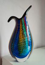 Grote & zware kristallen multicolor murano vaas, Ophalen