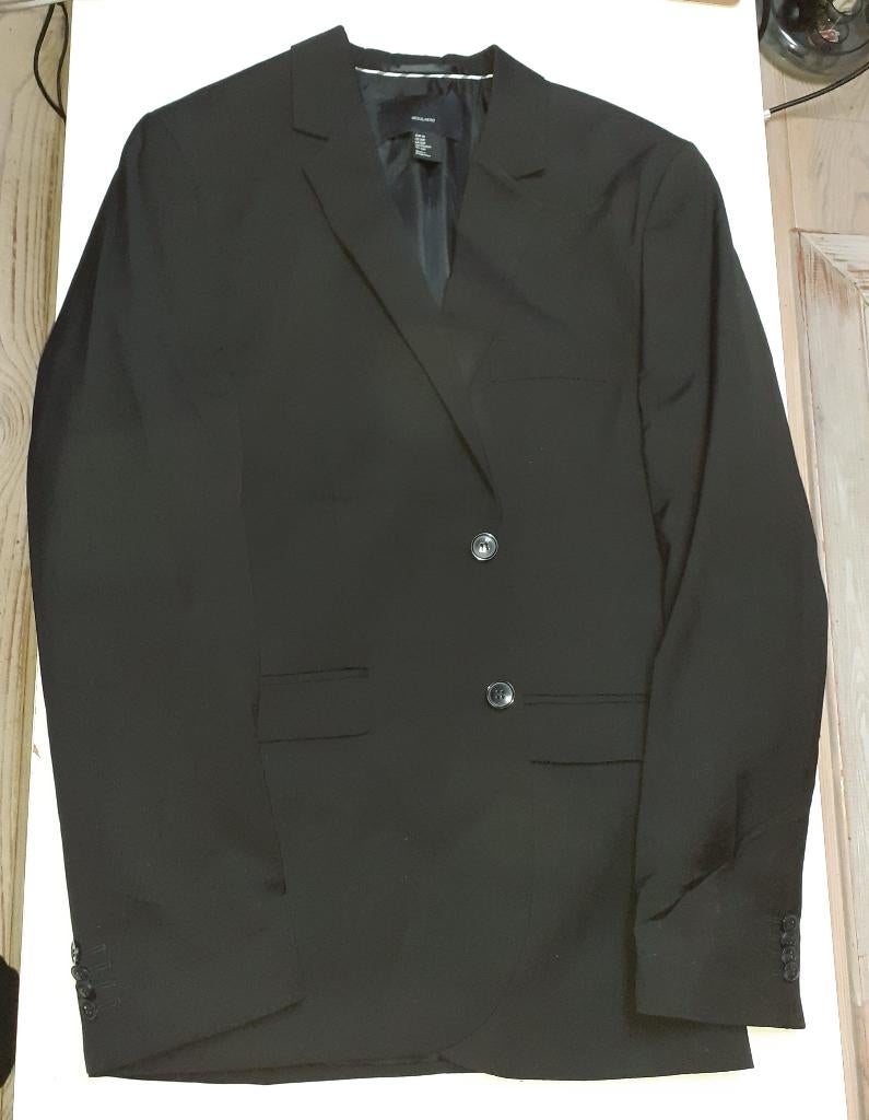 Blazer heren zwart H&M regular fit 46, Ophalen of Verzenden, Nieuw, Maat 46 (S) of kleiner, Zwart