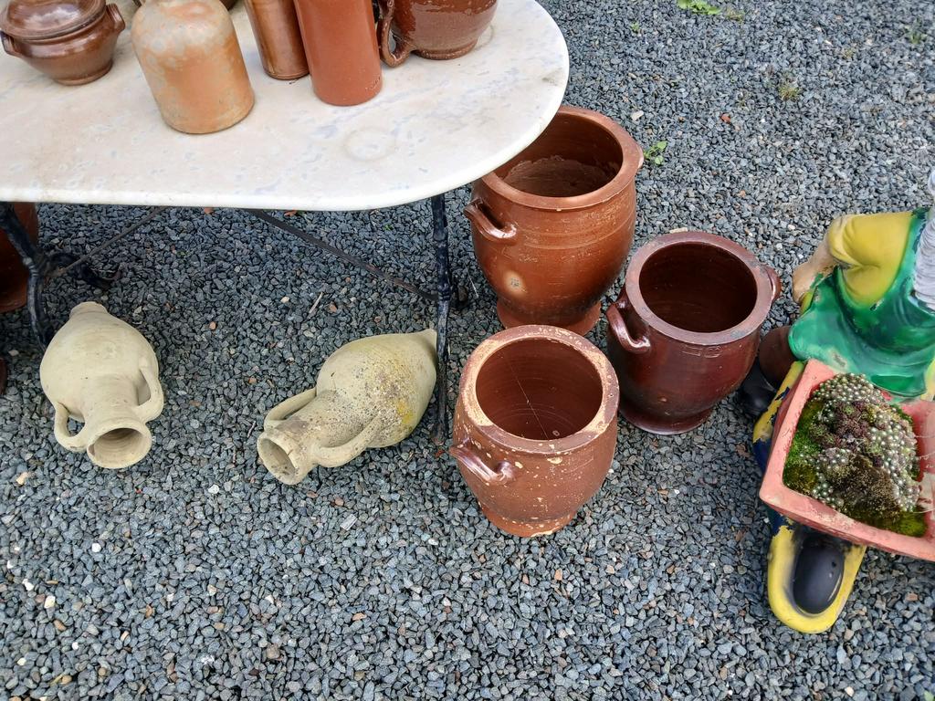 Pots en poterie Varia, Enlèvement