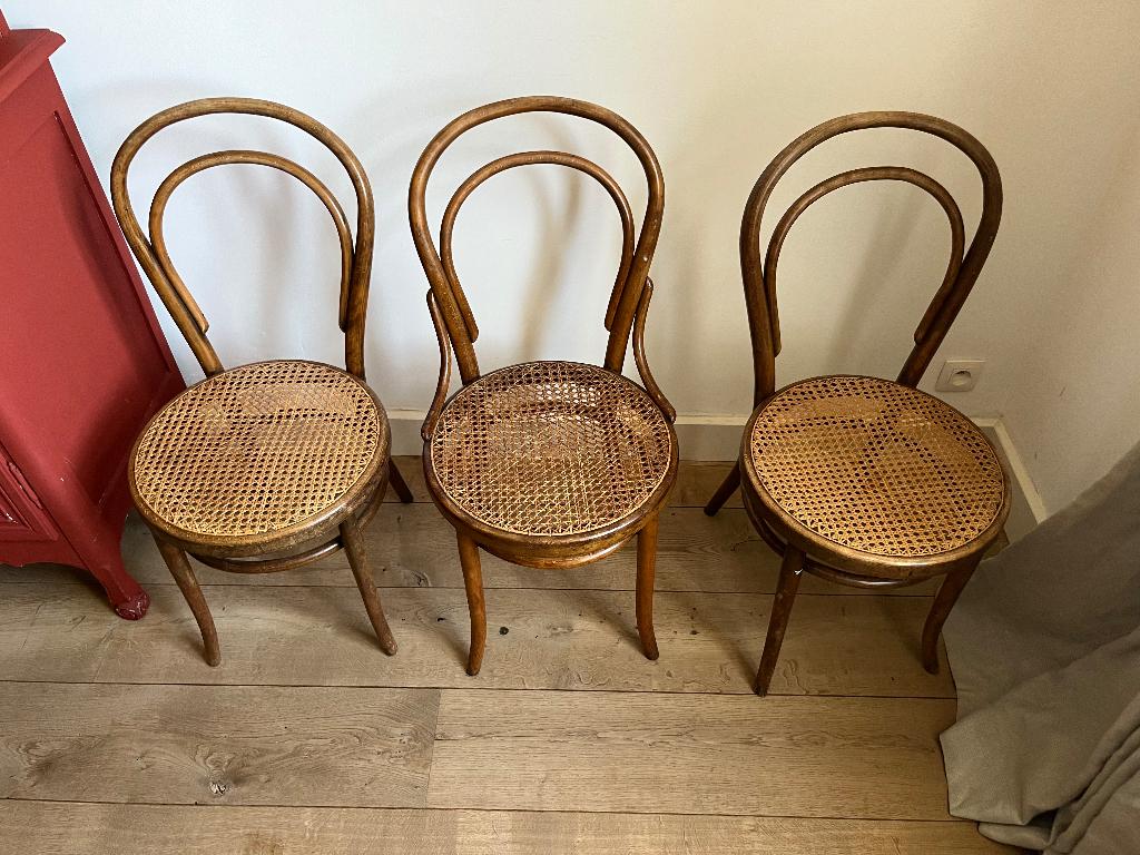 Chaise bistrot type Thonet, Autres couleurs, Enlèvement, Bois, Bistrot