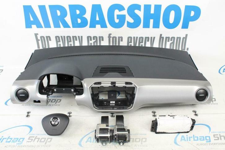 Airbag kit Tableau de bord noir/argent Volkswagen Up 2016-.., Autos : Pièces & Accessoires, Tableau de bord & Interrupteurs, Utilisé