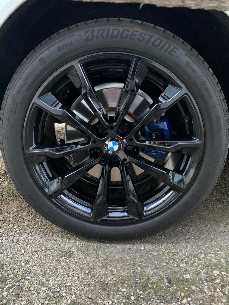 Jantes BMW X3 de style OEM 699M en noir brillant, Pneus été, Enlèvement, Utilisé, 20 pouces