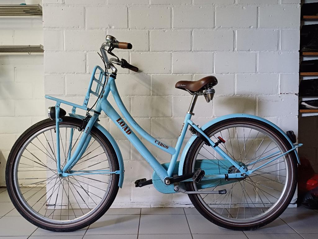 Damesfiets Oxford Fleur lichtblauw 3v, Gebruikt, Velgrem, Versnellingen, Ophalen