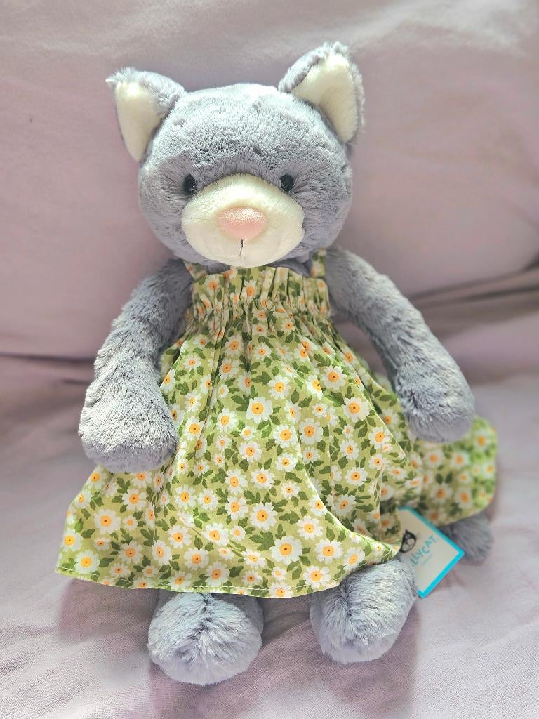 Jellycat Bashful Kitten BNWT, Jellycat, Overige karakters, Grijs, Nieuw