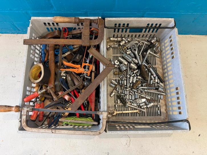 Grote partij handgereedschap en werkplaatsmateriaal, Doe-het-zelf en Bouw, Gereedschap | Handgereedschap, Gebruikt, Ophalen