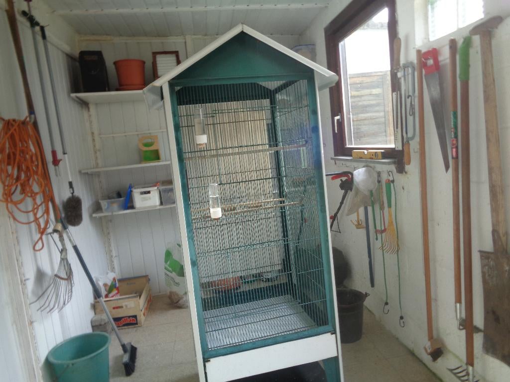 metalen kooi voor vogels, Animaux & Accessoires, Oiseaux | Cages & Volières, Comme neuf, Cage à oiseaux, Métal, Enlèvement