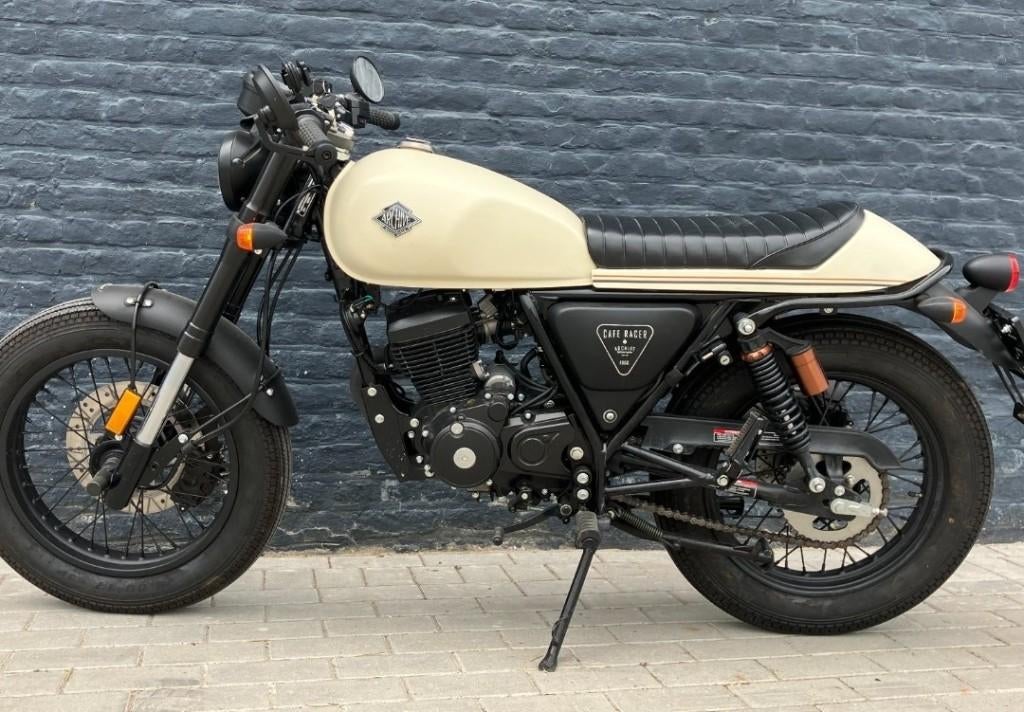 Moto Archive café racer 125cc, Motoren, Ophalen, 11 kW of minder