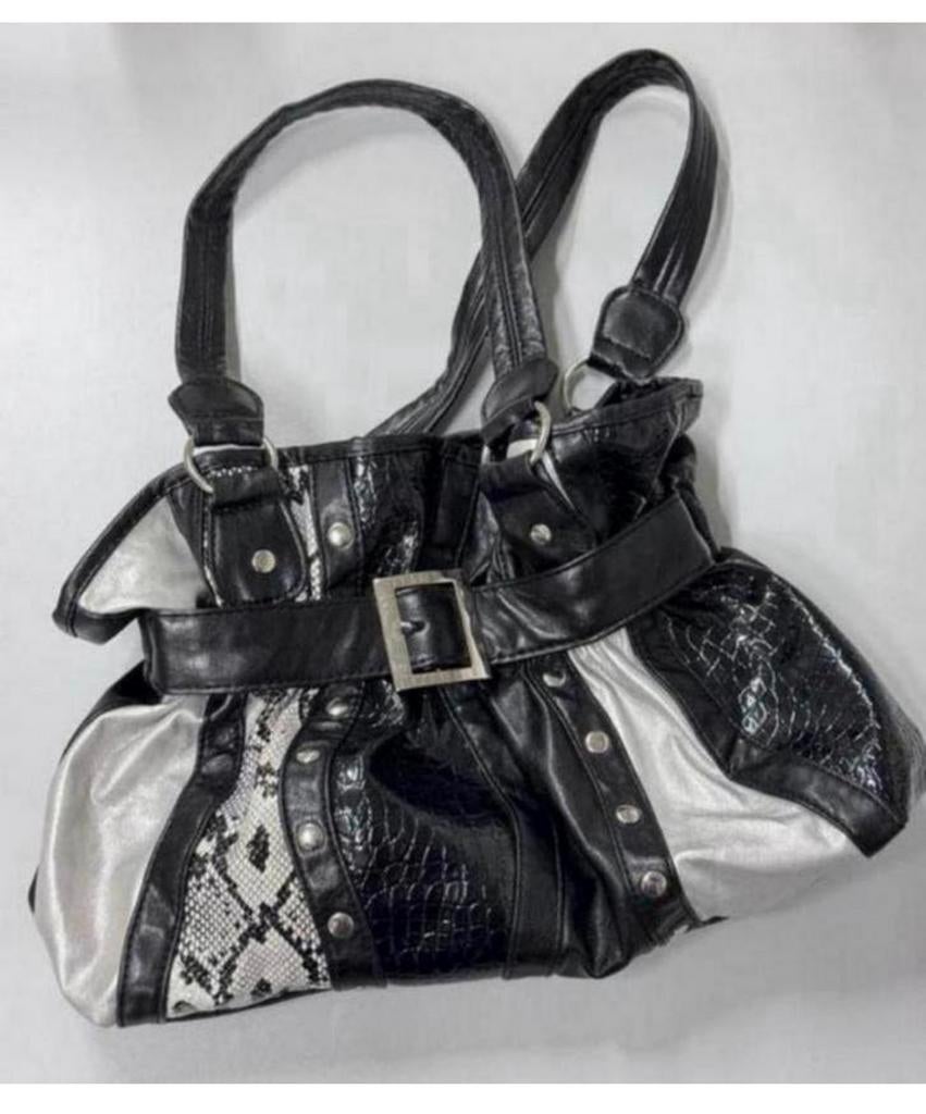 Sac à main 100% vinyle + boucle de ceinture femmes NOUVEAU, Bijoux, Sacs & Beauté, Sacs | Sacs Femme, Neuf, Sac à main, Noir, Enlèvement ou Envoi