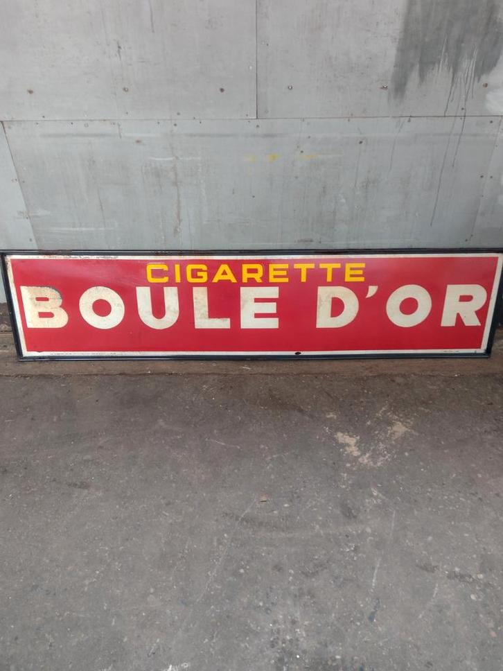 Emaille bord Boule D'OR, Verzamelen, Merken en Reclamevoorwerpen, Ophalen of Verzenden