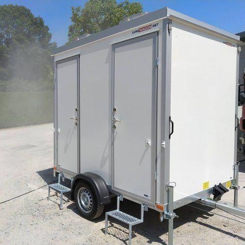 Te huur toiletwagens met alle luxe van thuis, Hobby en Vrije tijd, Feestartikelen | Verhuur, Nieuw, Ophalen