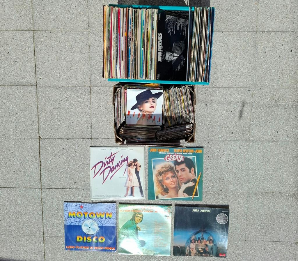 Partij vinylplaten, Ophalen, Gebruikt