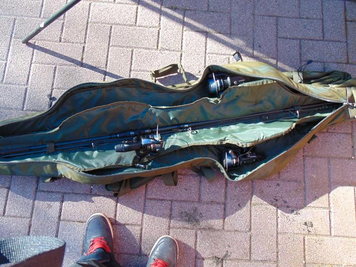 lot vismateriaal, Watersport en Boten, Hengelsport | Karpervissen, Gebruikt, Complete set, Ophalen