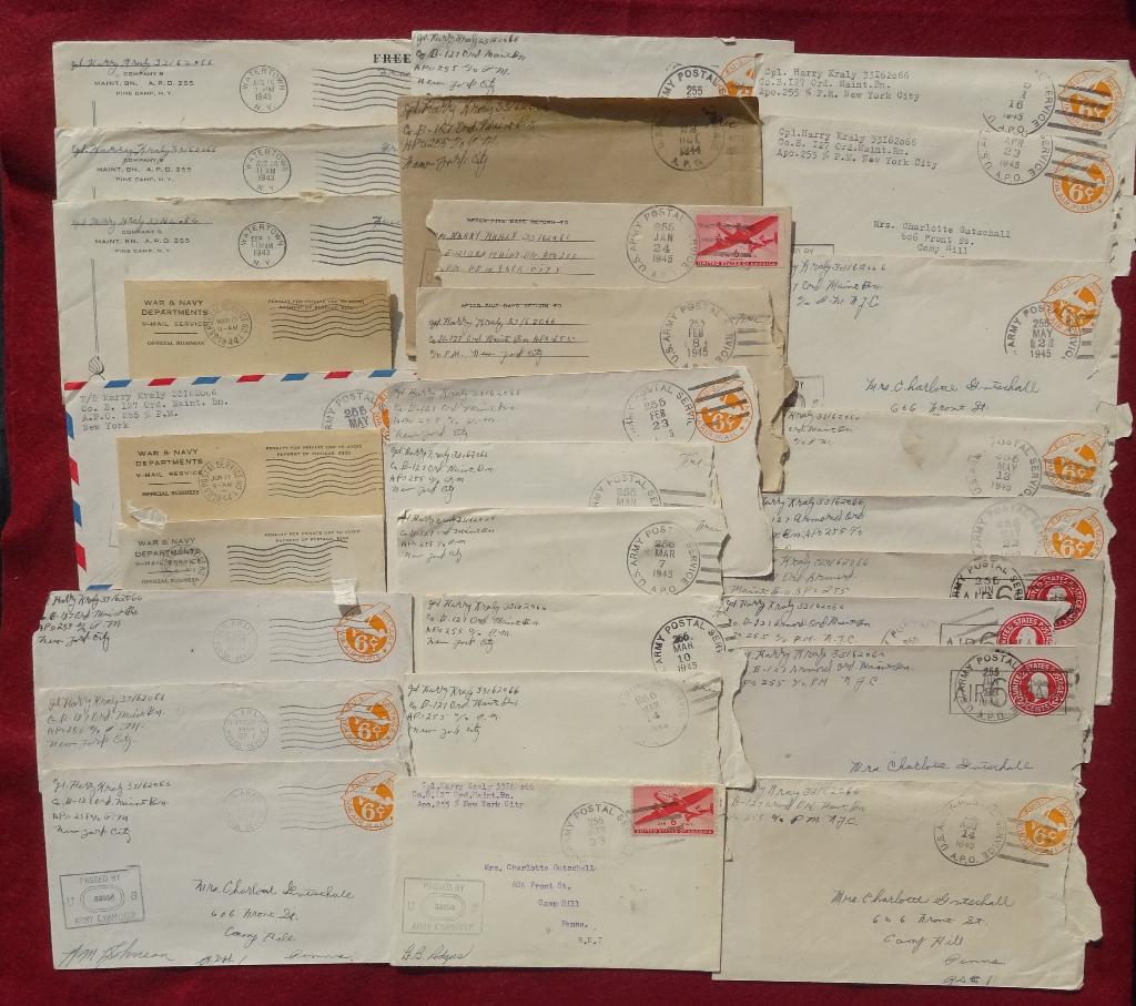 Correspondentie grouping 5th Armored Division WO2, Verzamelen, Militaria | Tweede Wereldoorlog, Landmacht, Overige typen, Ophalen of Verzenden