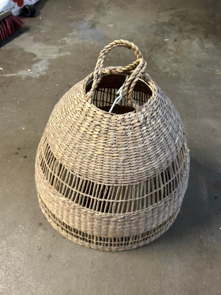 TORARED Abat-jour suspension, jonc/fait main, Enlèvement, Utilisé