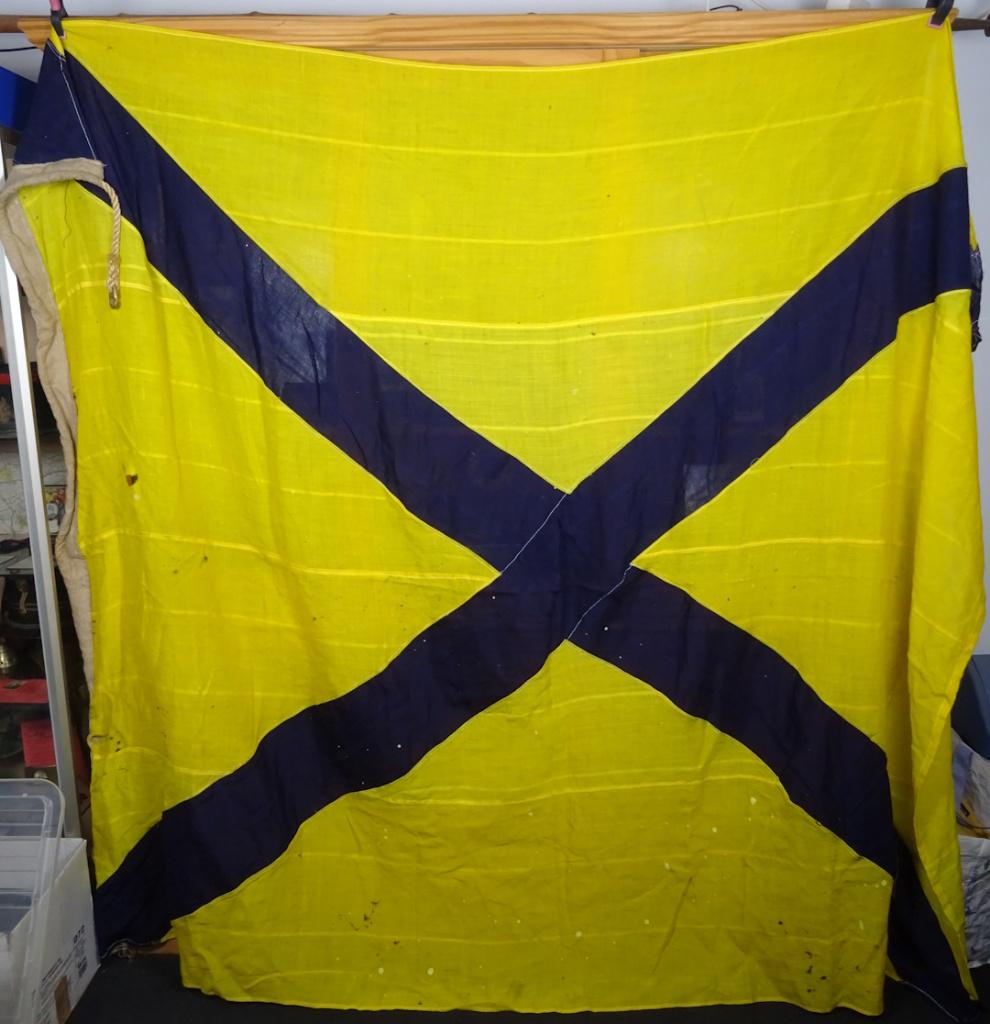 Drapeau de signalisation numéro 5 de la marine américaine, Collections, Objets militaires | Seconde Guerre mondiale, Marine, Enlèvement ou Envoi