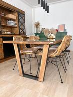 Rotan eetkamerstoelen x 6, Ophalen, Boho, Zo goed als nieuw, Vijf, Zes of meer stoelen