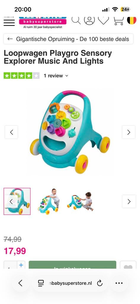 baby walker nieuw, Ophalen, Zo goed als nieuw