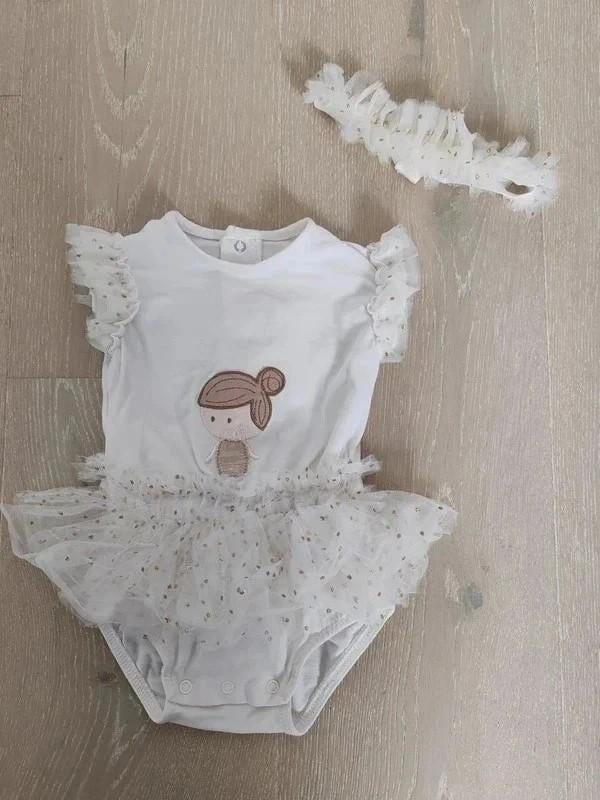 Mayoral body + haarbandje, Enfants & Bébés, Vêtements de bébé | Taille 68, Enlèvement ou Envoi, Ensemble, MAYORAL, Comme neuf