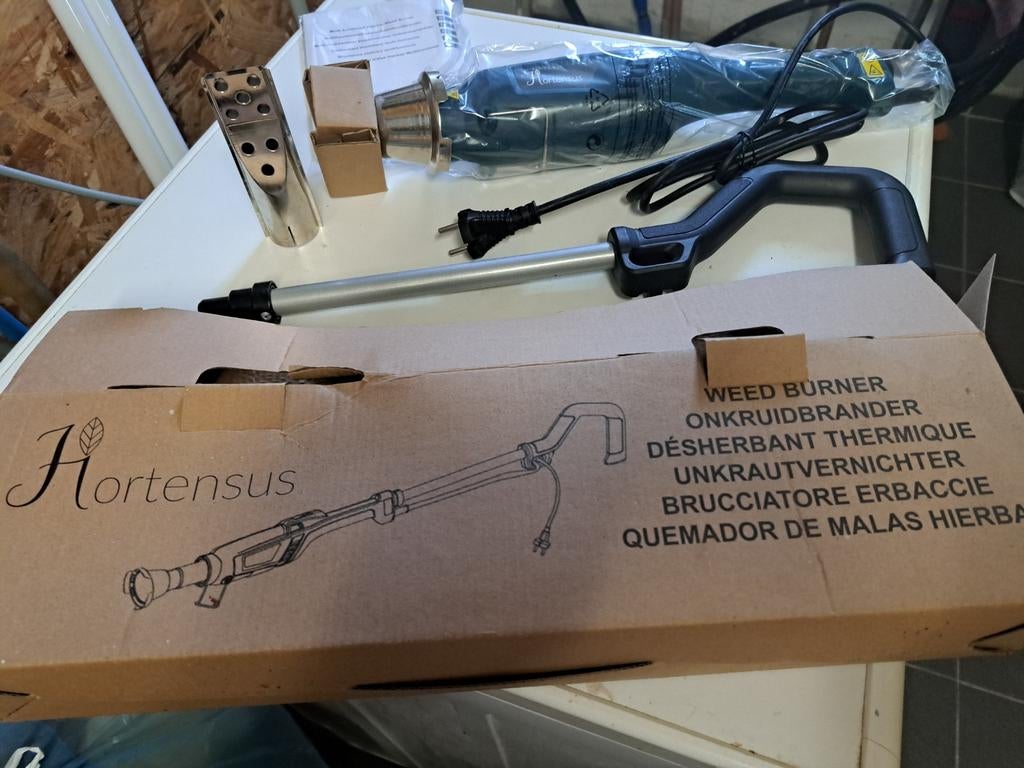 Elektrische onkruidbrander nog nieuwe in verpakking,, Tuin en Terras, Ophalen