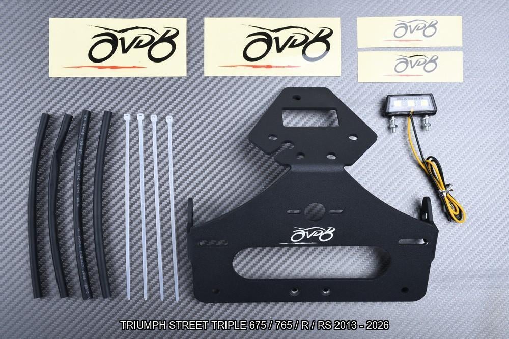 Kentekenplaathouder TRIUMPH STREET TRIPLE 675 765 2013 2026, Motoren, Accessoires | Overige, Nieuw, Ophalen of Verzenden