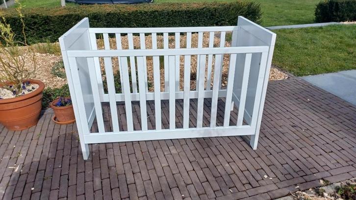 Bopita babybed Corsica Wit 60x120, Kinderen en Baby's, Babywiegjes en Ledikanten, Gebruikt, Ledikant, Ophalen