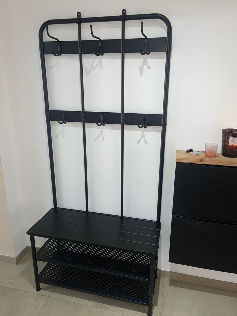 Porte manteau avec étagère, Maison & Meubles, Comme neuf, Métal, Portemanteau sur pied, 150 à 200 cm