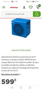 Pompe à chaleur piscine hors sol, Jardin & Terrasse, Accessoires de piscine, Enlèvement, Pompe