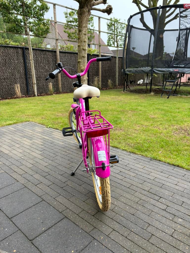 BikeFunKids Kinderfiets 18inch voor meisje, Fietsen en Brommers, Fietsen | Meisjes, Ophalen, Velgrem, 18 inch, Handrem