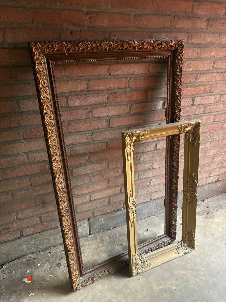 A retirer sur woluwe st lambert : 2 magnifiques cadres ancie, Enlèvement