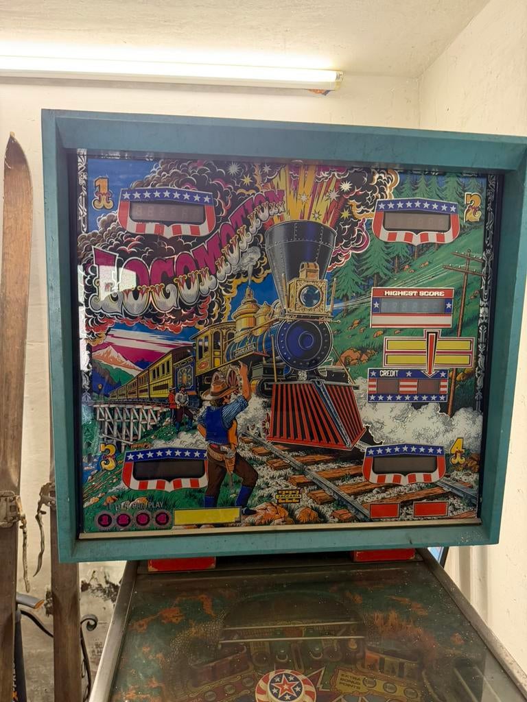 Lot : Flipper Zaccaria Locomotion + Jukebox Wurlitzer, Collections, Flipper (jeu), Enlèvement, Utilisé, Autres marques