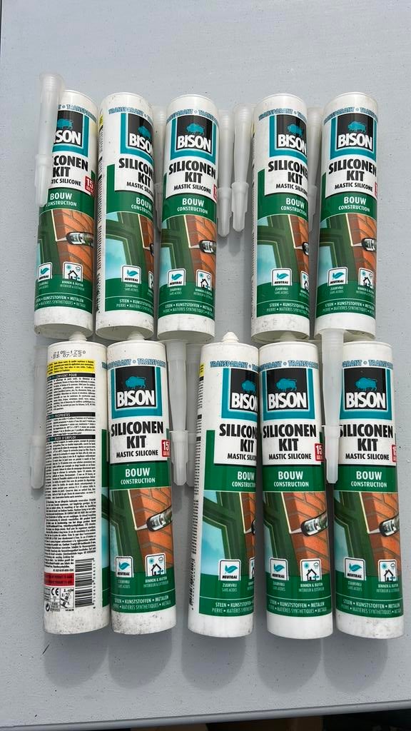 10 Bison silicone kit transparant, Enlèvement, Comme neuf