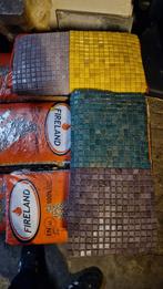 10 dozen glas mozaïek, 4 kleuren, Doe-het-zelf en Bouw, Tegels, Ophalen, Overige materialen, Wandtegels, Nieuw