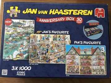 Puzzel Jumbo 3 x 1000 Jan Van Haasteren beschikbaar voor biedingen