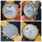 Vintage horloge Kurfurst lunar maanfase verzameling, Overige merken, Staal, Gebruikt, Polshorloge