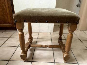 Pouf en bois authentique, Enlèvement ou Envoi, Tissus