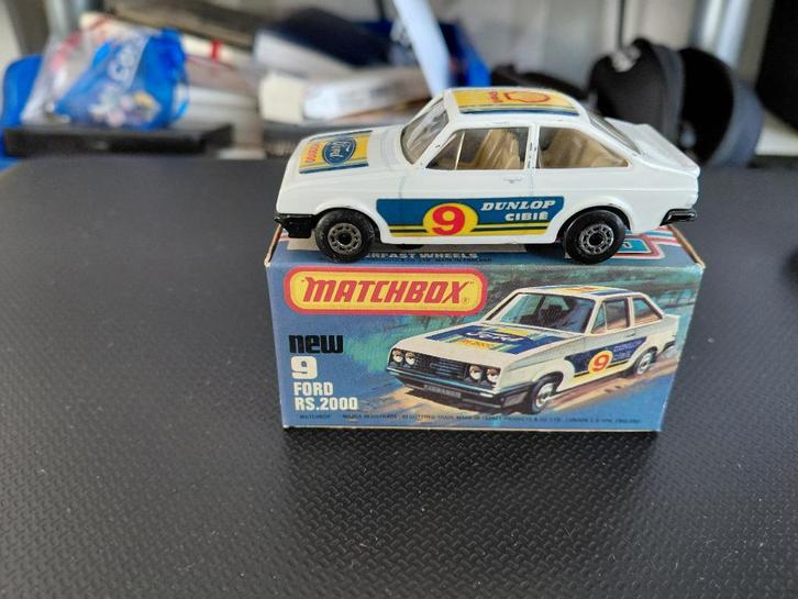 Matchbox 9f Ford Escort RS2000 L Type Box, Hobby en Vrije tijd, Modelauto's | Overige schalen, Zo goed als nieuw, Auto, Ophalen of Verzenden