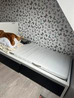 Eén persoonsbed, 210 cm, Enlèvement, Blanc, Une personne