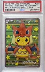 Poncho-wearing Pikachu M.C. JPN Y Pikachu Special Box PSA 10, Hobby en Vrije tijd, Verzamelkaartspellen | Pokémon, Ophalen, Nieuw
