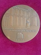 1972 medaille bank Parisbas 100 jaar G. Simon in brons, Postzegels en Munten, Verzenden, Brons